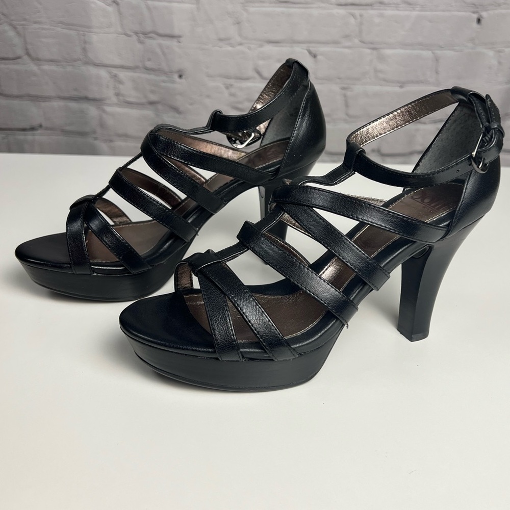 NEW Sofft St. Larouse Black Strappy Heels - Size 9